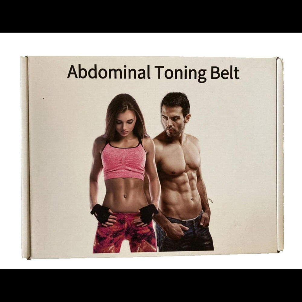 Rechargeable Abdominal Muscle Toning Belt Trainer ABS Stimulator Toner Belt NEW